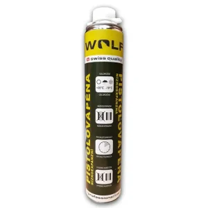 Montážní pěna WOLF MAXX 65l nízkoexpanzní, 850ml, pistolová